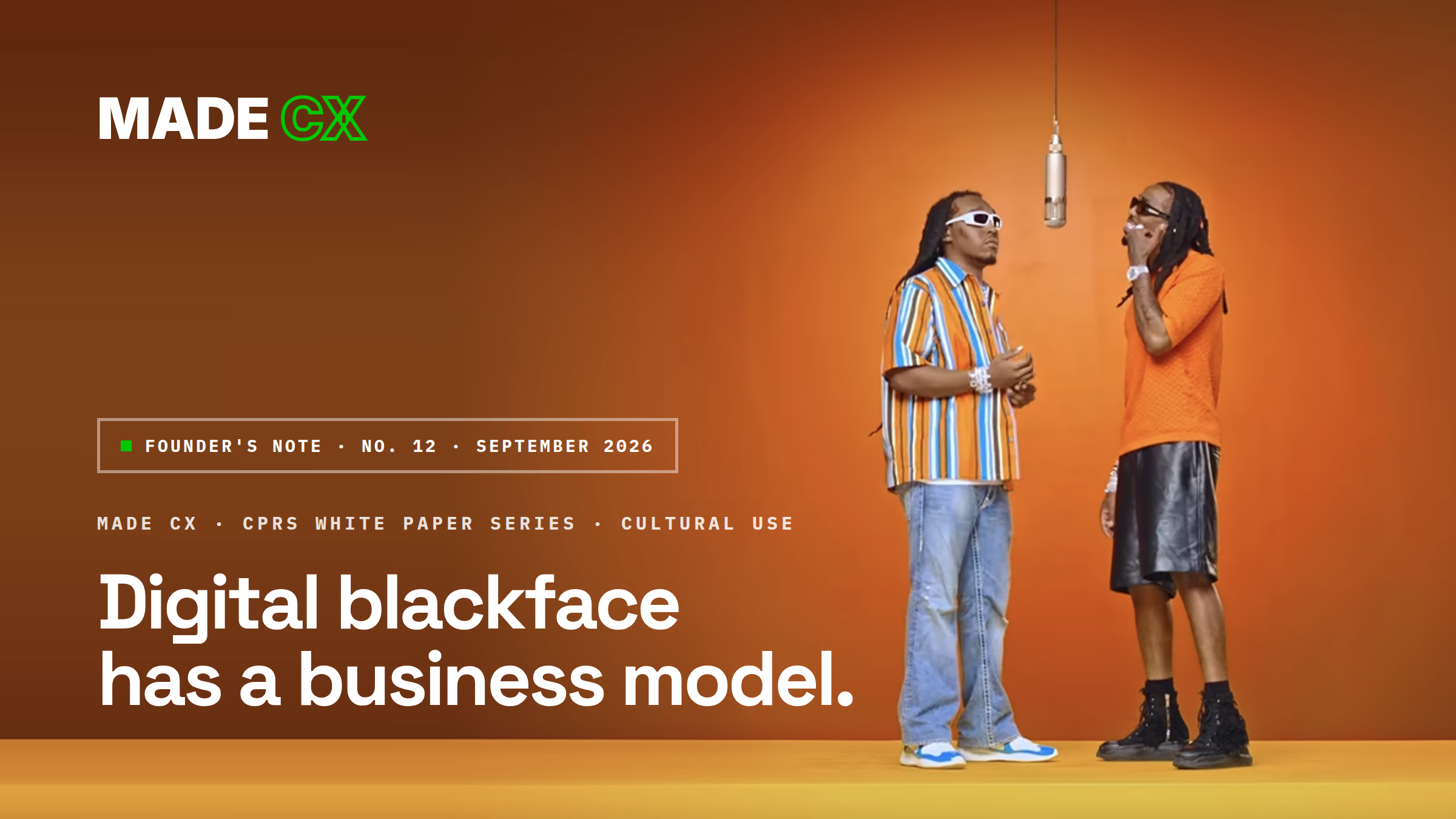 Digital Blackface Has a Business Model — Founder's Note